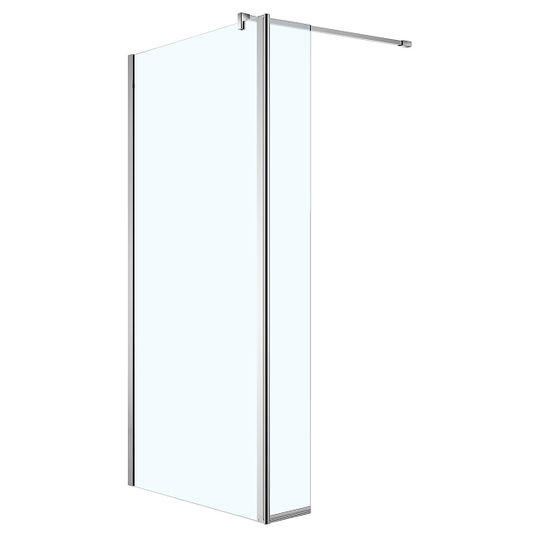 Душевая перегородка Azario Chicago Walk-in 140x195 см профиль серебро AZ-NAR6321