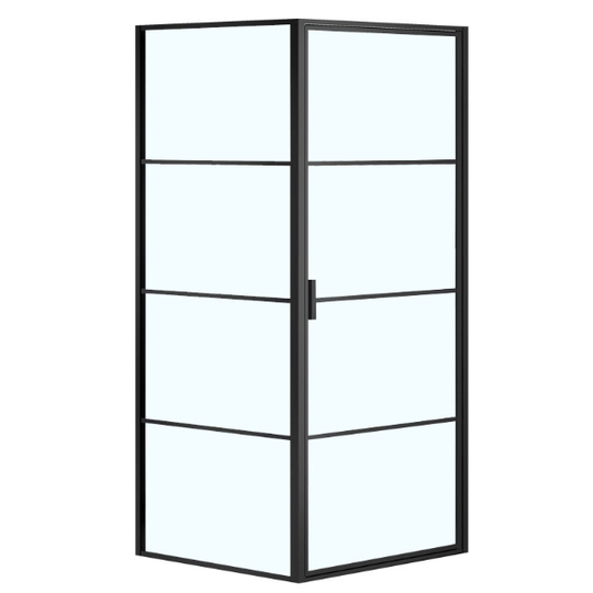 Душевой уголок Azario Richmond 80x80x195 черный профиль