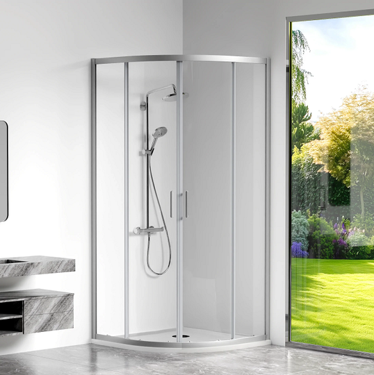 Душевой уголок Bas Cube R-100-C-CH 100x100x190 профиль хром