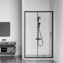 Душевая дверь Bas Cube WTW-110-C-B 110x190 черный профиль
