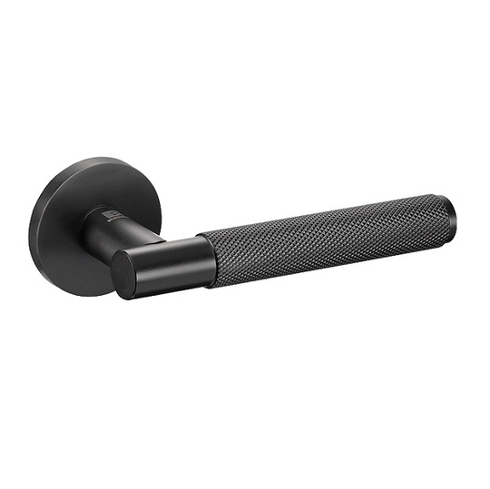 Дверная ручка на тонкой розетке Bussare Orla A-32-50 Black
