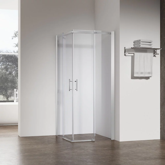 Душевой уголок Veconi RV-50CH 100x100x195 прозрачное стекло