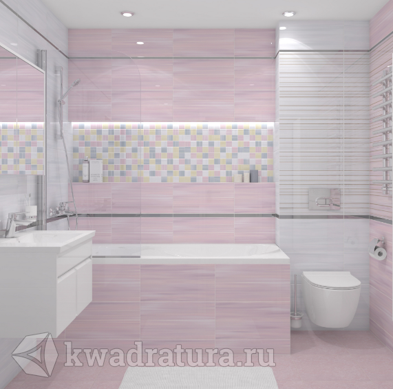 Плитка Laparet Spring Pink